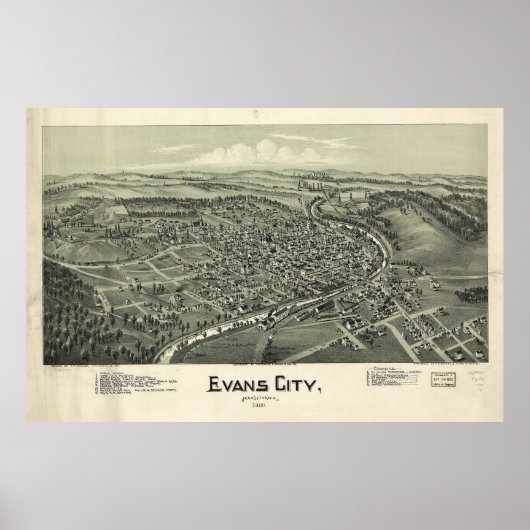 Evans City, Pennsylvania (1900) Poster (Vorne)