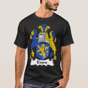 Evans Coat of Arms Familienwappen T-Shirt