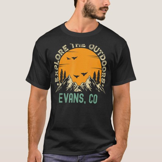 Evans Colorado Entdecken Sie die Natur T-Shirt (Vorderseite)