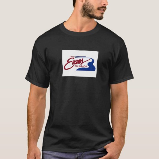 Evans Colorado Flag T-Shirt (Vorderseite)