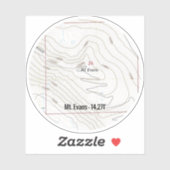 Evans Colorado Fourteener Aufkleber (Blatt)