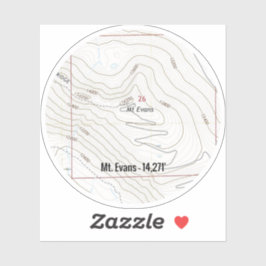 Evans Colorado Fourteener Aufkleber