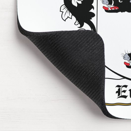 Evans-Familienwappen Mousepad (Ecke)