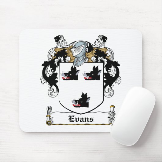 Evans-Familienwappen Mousepad (Mit Mouse)
