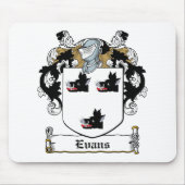 Evans-Familienwappen Mousepad (Vorne)