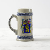 Evans-Familienwappen Stein Bierglas (Links)