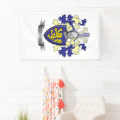 Evans-Familienwappen-Wappen Banner (Insitu)