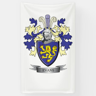 Evans-Familienwappen-Wappen Banner