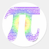 Evan's Pi #1 Runder Aufkleber (Vorderseite)