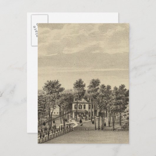 Evans Residence, Topeka, Kansas Postkarte (Vorne/Hinten)