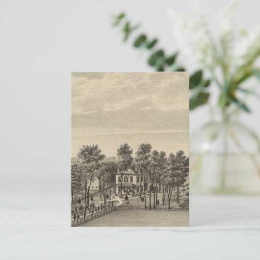 Evans Residence, Topeka, Kansas Postkarte (Stehend Vorderseite)