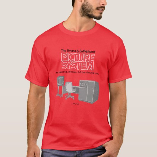 Evans u. Sutherland-Bild-Systems-T - Shirt (Vorderseite)