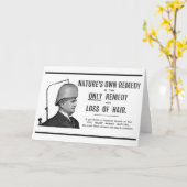 "Evans Vacuum Cap Advertisement" Gruß Karte (Gelbe Blume)