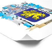 Evans-Wappen - Familienwappen Fotodruck (Ecke)