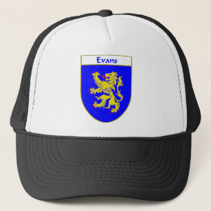 Evans-Wappen/Familienwappen (Wales) Truckerkappe