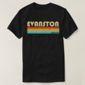 EVANSTON IL ILLINOIS Funny City Zuhause Roots Retr T-Shirt (Design vorne)