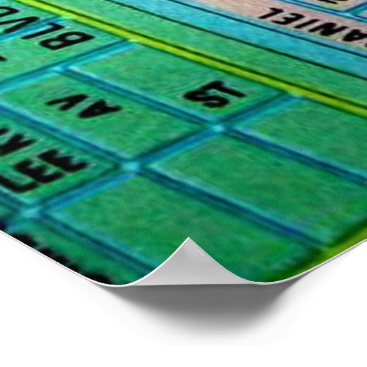 EVANSTON, IL Vintag Map Poster (Ecke)