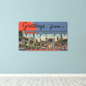 Evanston, Illinois - Große Briefmarkenszenen Leinwanddruck (Insitu (Holzboden))