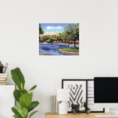 Evanston Illinois Lagoon Lake Front Park Poster (Heimbüro)