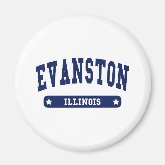 Evanston Illinois Uni Style T-Shirts Magnet (Vorne)