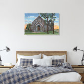 Evanston, WY - Church of St. Mary Magdalene View Leinwanddruck (Insitu (Schlafzimmer))