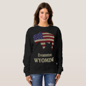Evanston Wyoming mit Bison Sweatshirt (Vorne ganz)