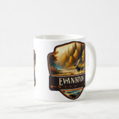 Evanston Wyoming | VINTAG Kaffeetasse (VorderseiteRechts)