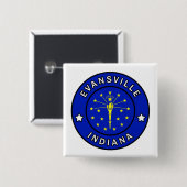 Evansville Indiana Button (Vorne & Hinten)