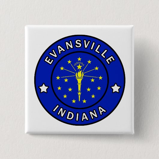 Evansville Indiana Button (Vorderseite)