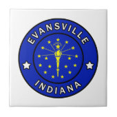 Evansville Indiana Fliese (Vorderseite)