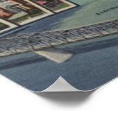 Evansville, Indiana - Große Buchstabenszenen Poster (Ecke)