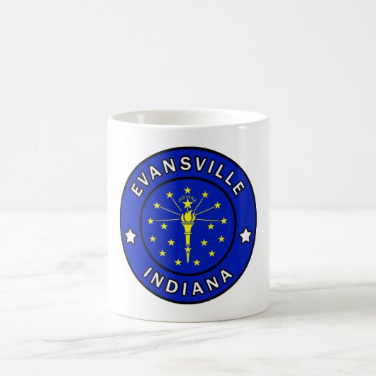 Evansville Indiana Kaffeetasse (Mittel)