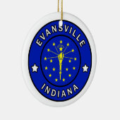 Evansville Indiana Keramik Ornament (Rechts)