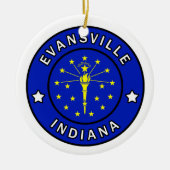 Evansville Indiana Keramik Ornament (Vorne)