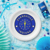 Evansville Indiana Pappteller (Party)