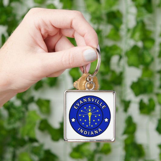 Evansville Indiana Schlüsselanhänger (Hand)