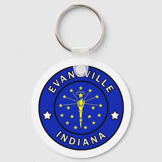 Evansville Indiana Schlüsselanhänger (Vorderseite)