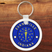 Evansville Indiana Schlüsselanhänger (Vorderseite)