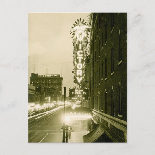 Evansville Indiana Siegtheater Vaudeville Postkarte (Vorderseite)