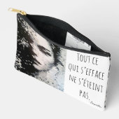 Évaporation Portrait Pixel Art Noir et Blanc Zubehörtasche (Offen)