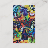 Eva's Garden-Hand Malerei Moderne Kunst Visitenkarte (Rückseite)