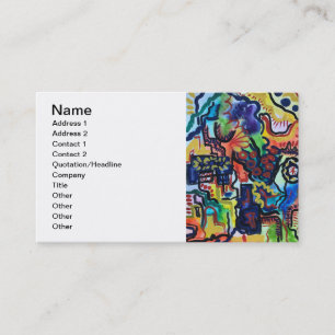 Eva's Garden-Hand Malerei Moderne Kunst Visitenkarte
