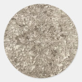 Evaux Runder Aufkleber (Vorderseite)