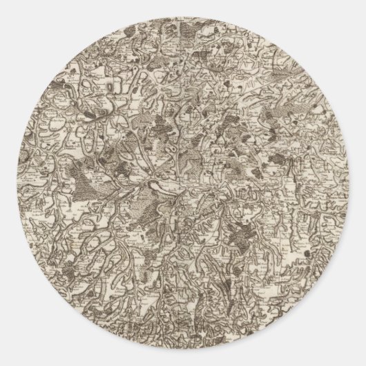 Evaux Runder Aufkleber (Vorderseite)