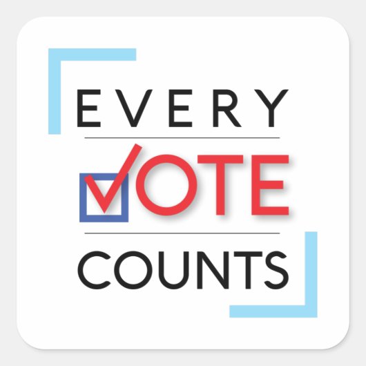 EVC-Aufkleber Quadratischer Aufkleber (Vorderseite)