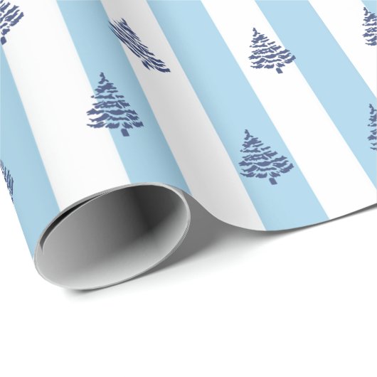 Eve and Sofie Blue Christmas Wrapper Geschenkpapier (Rolleneckpunkt)