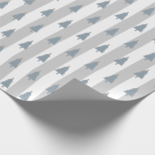 Eve and Sofie Gray Christmas Wrapper Geschenkpapier (Ecke)