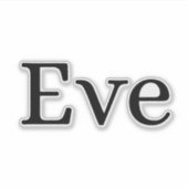 Eve Aufkleber (Vorderseite)
