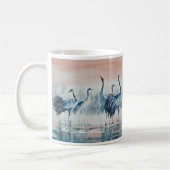 EVE bemalte Krane im Morgengrauen Kaffeetasse (Links)