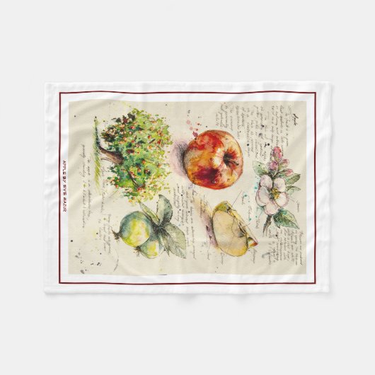 EVE Gemälde Illustration von Apple Fleecedecke (Vorderseite (Horizontal))